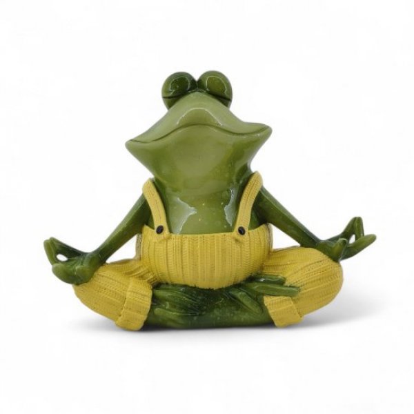 Yoga Frosch mit Hose Gelb